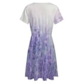 thumbnail image 5 of Purple Lavender Sundress Short Sleeve Dress Summer Women Clothes Dress for Women Dresses, 5 of 7