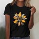 thumbnail image 3 of Tops Cortos para las Mujeres Blusas Impresas Manga Corta Cuello Redondo, Tops de Blusa para las Mujeres Primavera Verano Casual, 3 of 4