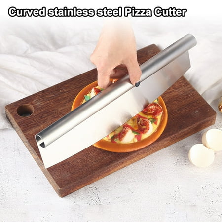 

Pizza Shovel Multi Function Stainless Steel Slicing Suitable for Thin Crust Pizza Deep Dishes Pizza Cheesecake Brown New