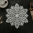 thumbnail image 4 of Hariumiu Decorative Placemat Table Placemat Set Non-slip Heat Insulated Decorative Snowflake Design Kitchen Supplies for Dining Table Decoration Non-slip Table, 4 of 10