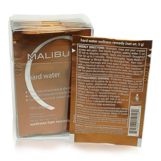Malibu C Malibu C Hard Water Box Of 12 0 17 Oz Each Walmart Com