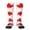 2 Black-2, variant on Canada Flag Knee High Socks for Women Long Leg Warmers Socks