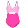 thumbnail image 5 of LYEAA Swimming Suits for Kids One-Piece Swimsuits Cutout Colorblock Bathing Suit Beach Vacation Swimwear, 5 of 7