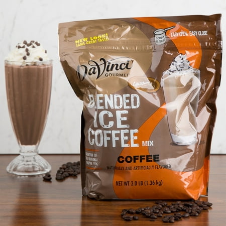 Pack of 3 Iced Coffee Mix DaVinci Gourmet 3 lb. Ready to Use Iced Coffee Mix (40) 8 fl. oz. servings per