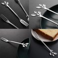 thumbnail image 4 of IPOHVUG 10 Pcs 4.7 Inches Gold Shovel Shape Fruit Forks  Stainless Steel Mini Salad Forks Set  Party Supplies, 4 of 7