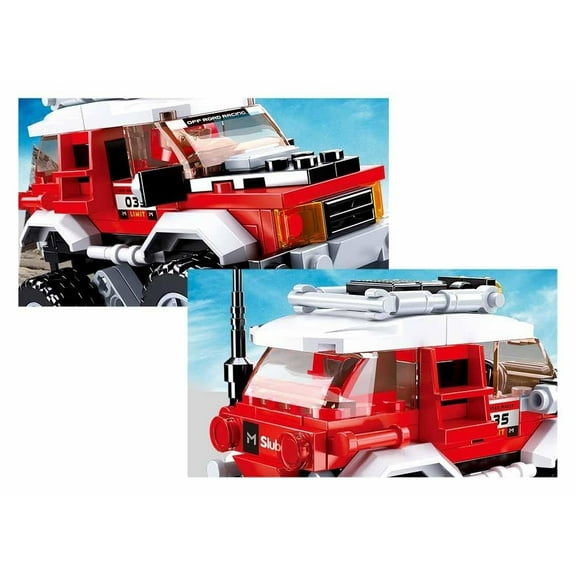 Sluban Kids SLU08633 Car Club Red Offroad Vehicle Building Blocks 164 Pcs set Building Toy