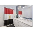 thumbnail image 2 of Egypt Flag Premium 71"x74" Waterproof Shower Curtain for Stylish Bath Decor, 2 of 2