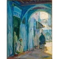 thumbnail image 2 of Henry Ossawa Tanner 12x14 Black Ornate Wood Framed Double Matted Museum Art Print Titled: Street in Tangier (ca. 1910), 2 of 5