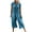 Light Blue, variant on QATAINLAV Women's Loose fit Jumpsuit Summer Linen Wide Leg Rompers Casual Short Sleeve Button Overalls Solid Color V-Neck One Piece Pants Jumpers, Gray, L