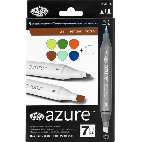 Royal & Langnickel Azure™ 7 pc Trail Color Marker Set