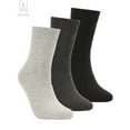thumbnail image 2 of Gustave 3 Pack Adult Men's Cotton Crew Socks Breathable Athletic Work Socks Pure Color Winter Warm Quarter Socks Size 8-12, 2 of 10