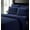 Navy, variant on Faith, Hope, Love Home Décor 6 Piece Queen Stripe Sheet Set Includes 1 Flat Sheet 1 Fitted Sheet 4 Pillow Cases-Blue