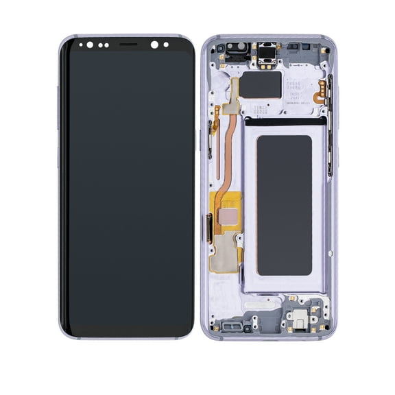 Replacement OLED Assembly With Frame Compatible For Samsung Galaxy S8 (Service Pack) (Gray / Violet)
