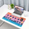 thumbnail image 6 of Kdxio Beach with Palm Trees Print Large Gaming Mouse Pad,Non-Slip Base,Water Resist Keyboard Pad for Gamer,Office & Home,29.5 x 15.8 in, 6 of 9