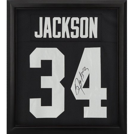 Bo Jackson Los Angeles Raiders Framed Autographed Mitchell & Ness Black Authentic Jersey Shadowbox - Fanatics Authentic Certified