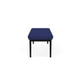 thumbnail image 3 of Amherst Steel Reception Waiting 18.5" 3 Seat Bench / Black Steel / Blue, 3 of 3