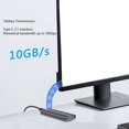 thumbnail image 3 of NVMe  SSD Enclosure, Aluminium Alloy Dual Protocol Type C NVMe SSD Enclosure UASP Protocol  for 2230 2242 SSD, 3 of 7
