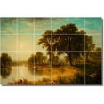 thumbnail image 1 of Ceramic Tile Mural-Asher Durand Landscapes Painting 138. 25.5" w x 17" h using (24) 4.25 x 4.25 ceramic tiles, 1 of 3