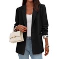 thumbnail image 5 of Blazer PRETTYGARDEN Abierto con Forro de Leopardo Negro Talla L, 5 of 5