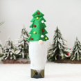 thumbnail image 2 of Juego de 4 fundas decorativas para botellas de vino de gnomos navideños, decoraciones para fiestas de Navidad, 2 of 5