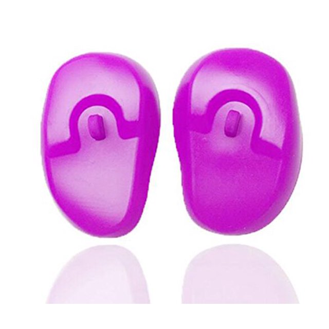 3 pares de cubiertas reutilizables de silicona para los oídos, tinte de peluquería, cubierta para los oídos, protector impermeable para tinte para el cabello, protector para el hogar, ducha, baño, sal