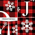 thumbnail image 4 of Merry Christmas Banner for Home - Christmas Porch Sign Decorations Outdoor Indoor, Winter Holiday Wall Hanging Red Buffalo Check Plaid Decor for Front Door Home Kitchen Party, 4 of 6