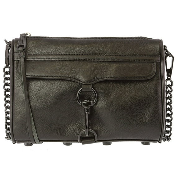 Rebecca Minkoff Mini Mac Leather Cross Body Bag - Black