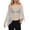 White, variant on Knit Sequin Batwing Sleeve Poncho for Women Asymmetrical Beach Cover Up Top