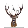 thumbnail image 1 of DesignArt Horloge Murale Grande Illustration Tête de Cerf, 1 of 2
