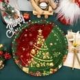 thumbnail image 6 of Christmas Party Supplies Red Green Gold Disposable Tableware Set 7-inch 9-inch Paper Plates Cups Napkins Holiday Entertaining Christmas Decorations, 6 of 6