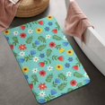 thumbnail image 2 of Pioneer Flower Floral Print Pattern Bathroom Rugs Mat, Non Slip Microfiber Bathroom Rug with Rubber Backing, Soft Mats for Bathroom Floor Tub Shower, 20"x32", 2 of 5