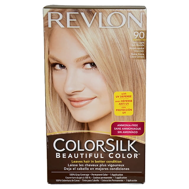 Colorsilk Beautiful Color - 90 Rubio muy claro ceniza de Revlon para unisex - 1 aplicación de color de cabello