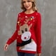 thumbnail image 3 of Suéter navideño de viento perezoso de Europa y Estados Unidos, suéter holgado de cuello redondo para mujer de otoño e invierno, 3 of 4