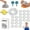 30Pcs, variant on Reusable Aluminum Foil Covers, 30/50/60/120Pcs Pop-up Tin Foil Food Insulation Cover, Elastic Stretchable Heat Storage Shield Lids, Aluminum Foil Food Covers for Kitchen Plate