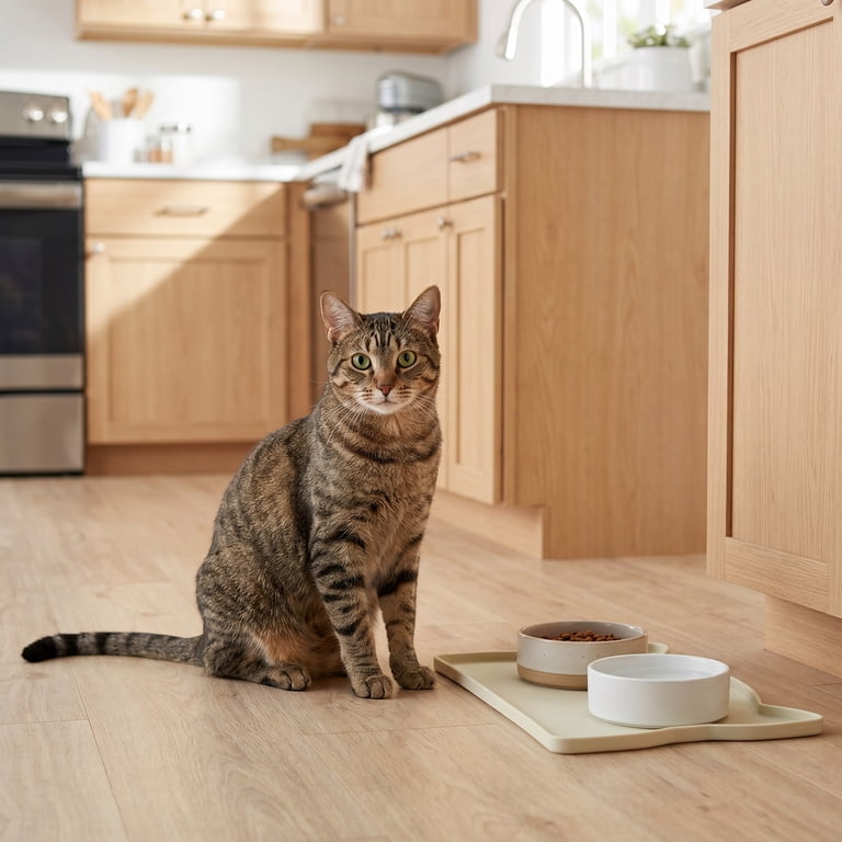 Vibrant Life Silicone Cat Feeding Mat, White 17.5 x 9 in photo 3