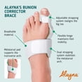 thumbnail image 3 of 2pcs Alayna Bunion Corrector Orthopedic Relief Splint - Hallux Valgus Corrector Pads for Men and Women - Hammer Toe Separator Guard Cushion No Foot Pain and Soothe Sore Bunions, 3 of 7