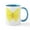 White/Blue Inside, variant on CafePress - Yellow Butterfly Mug - 11 oz Ceramic Mug - Novelty Coffee Tea Cup