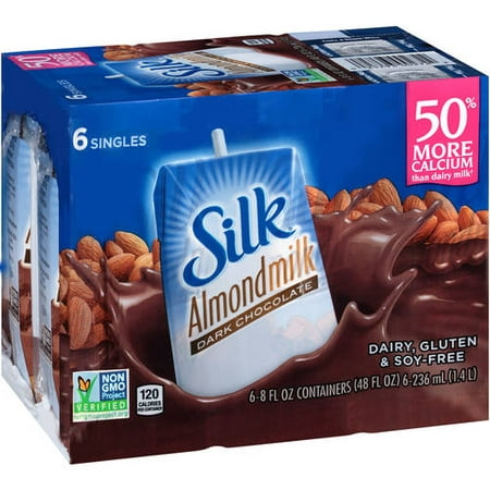 Silk Dark Chocolate Almond Milk, 8 fl oz, 6 Count