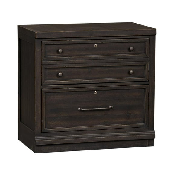 Harvest Home Black Bunching Lateral File Cabinet