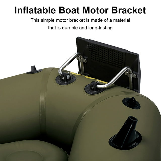 Inflatable Boat Motor Mount Rack Kayak Sailboat Boat Motor Rack Metal Fishing Boats Metal Bracket Portable Drifting Sailing Engine Accessories