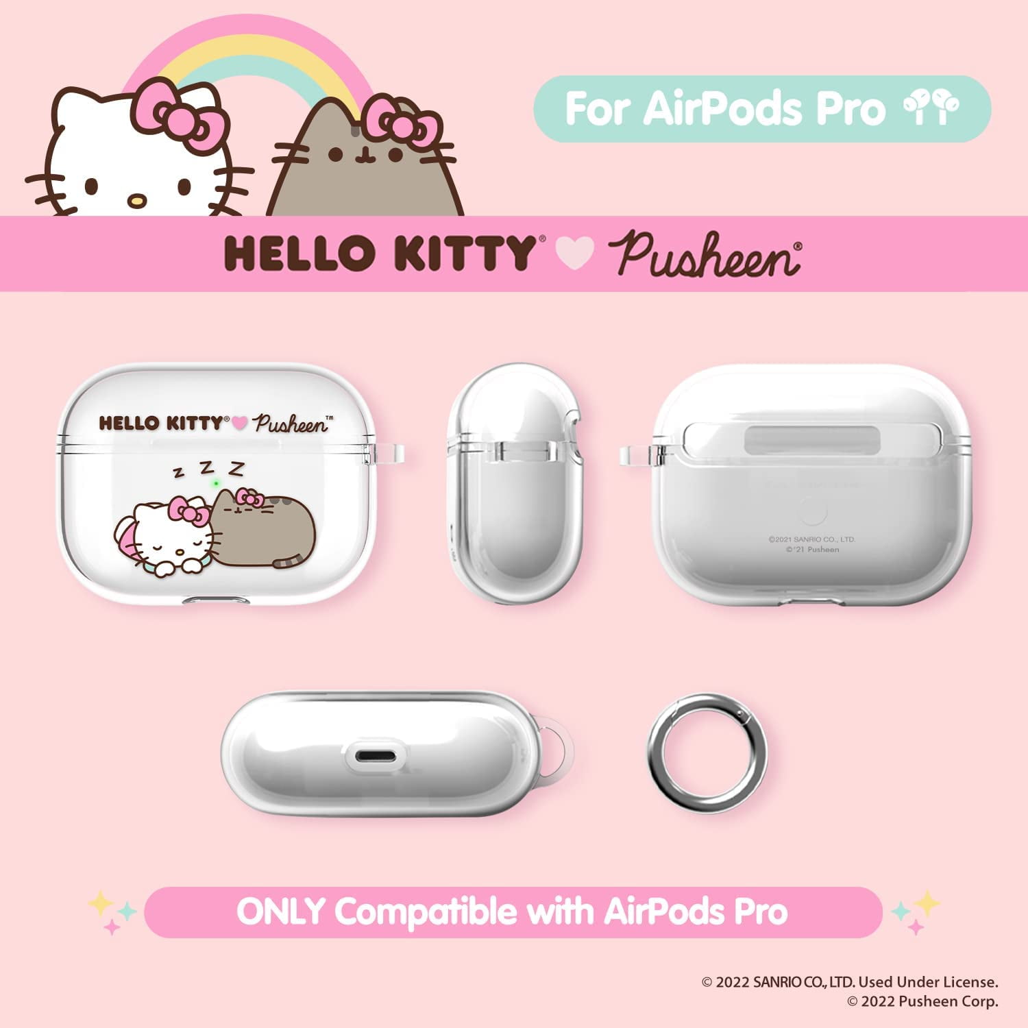 Hello kitty + pusheen Airpods case for Airpods 3