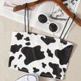 thumbnail image 2 of Chaleco sin mangas con estampado de vaca de un hombro para mujer, blusa sin mangas, camisola, camisetas sin mangas Pompotops lopia990377, 2 of 8