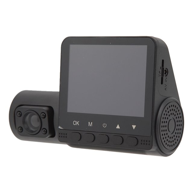Car Driving Recorder, 3 Channel Dash Cam Recording 1080P Front 720P Night Vision for Vehicle