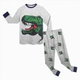 thumbnail image 5 of 4-5T Toddler Baby Boy Clothes Fall Winter Outfit Contrast Color Long Sleeve Cute Print Sweatshirt Top Pants Set Infant Boys Fall Winter Set for 3 6 9 12 24 Months 2t,Grey, 5 of 9