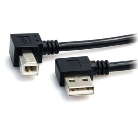 StarTech 3 ft A Right Angle to B Right Angle USB Cable - M/M