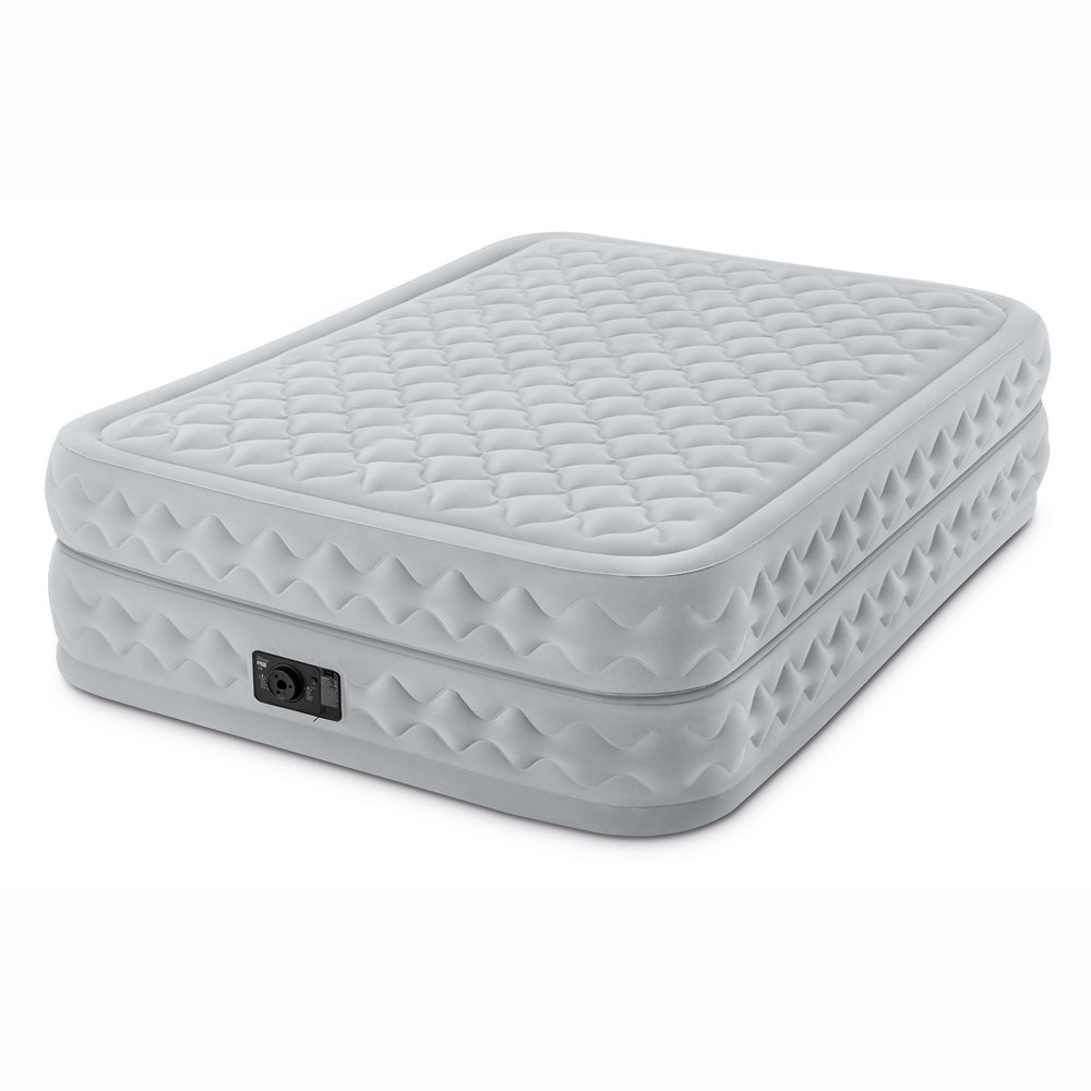 Intex Queen 20" Durabeam Supreme Air Flow Airbed Mattress with Builtin
