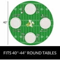 thumbnail image 2 of Grass Textured Round Tablecloth American Football Field Waterproof Oil-Proof Table Cover Table Cloth For Indoor Dining, Outdoor Picnic Parties, Camping ,Fits For Table 40-44" Inches, 2 of 6