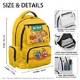 thumbnail image 5 of FUIALDOLG Cute School Animals Pattern Kids Backpack with Multi-Pockets Large Capacity Book Bag, Waterproof 17 Inch Backpack for School for Back to School Daily Use Travel, 5 of 9