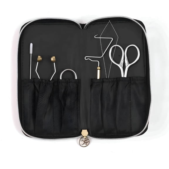 BESTSKY Tying Fly Tying Tools Combo Kit Whip Finisher Bobbin Holder Bodkin Bobbin Threader For Fishing Lures