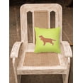 thumbnail image 2 of English Cocker Spaniel Checkerboard Green Fabric Decorative Pillow, 2 of 2